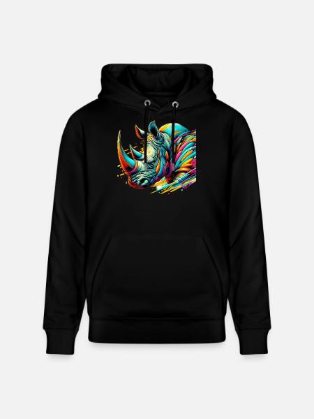 Nashorn - Stanley/Stella Unisex Bio-Hoodie CRUISER  - Schwarz