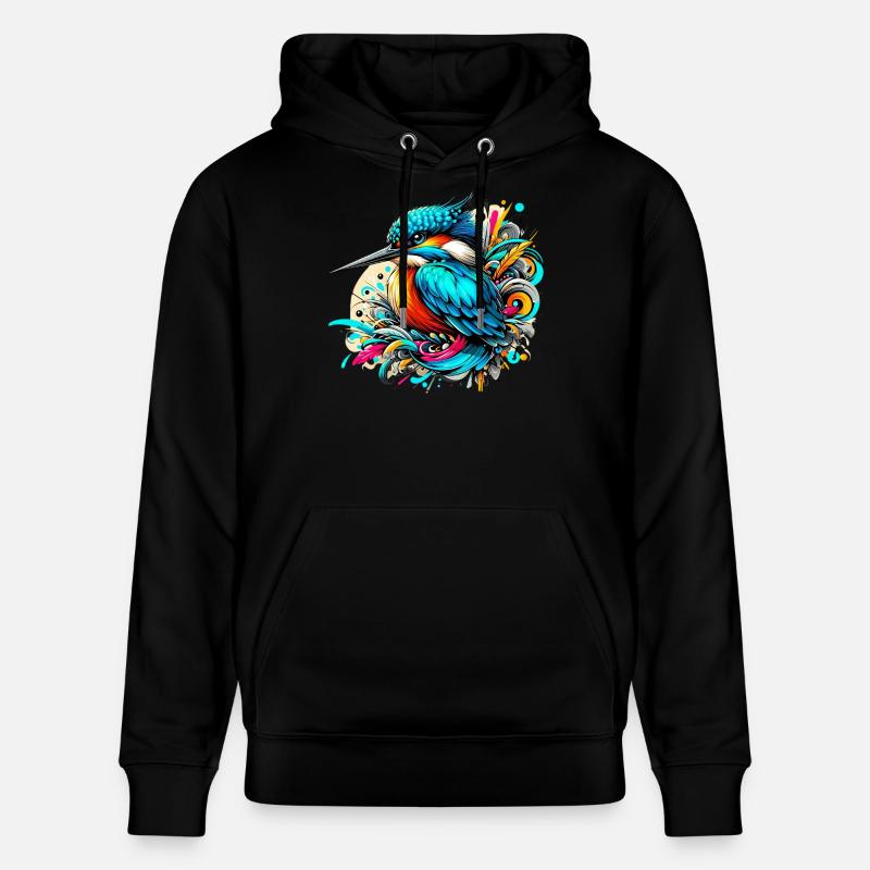 Eisvogel - Stanley/Stella Unisex Bio-Hoodie CRUISER - Schwarz