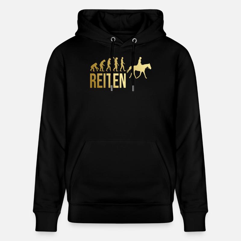 Reiten Evolution - Stanley/Stella Unisex Bio-Hoodie CRUISER  - Schwarz