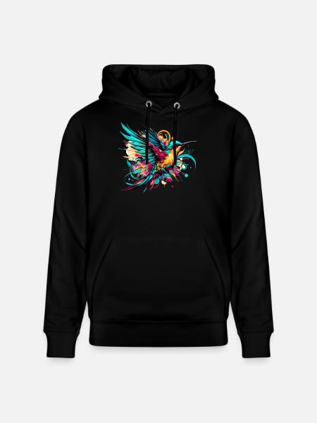Colibri - Sweat à capuche bio CRUISER Stanley/Stella Unisexe - noir