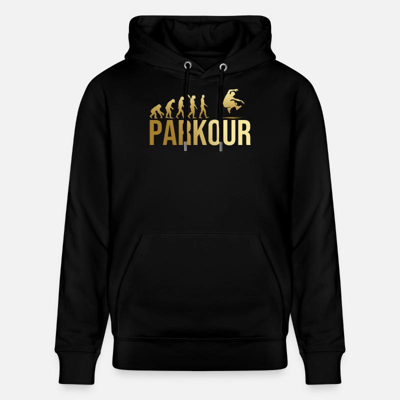 Evolution Parkour - Stanley/Stella Unisex Bio-Hoodie CRUISER  - Schwarz