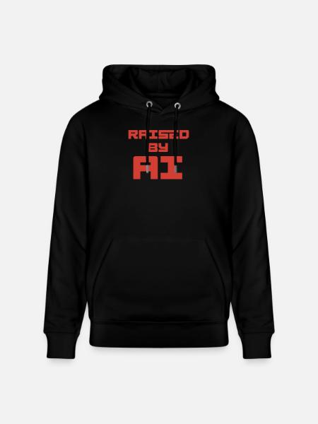 RAISED BY AI - Stanley/Stella Unisex Bio-Hoodie CRUISER - Schwarz