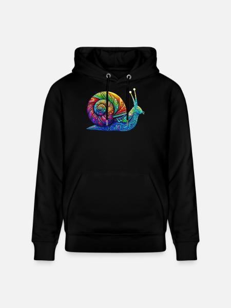 Schnecke - Stanley/Stella Unisex Bio-Hoodie CRUISER  - Schwarz