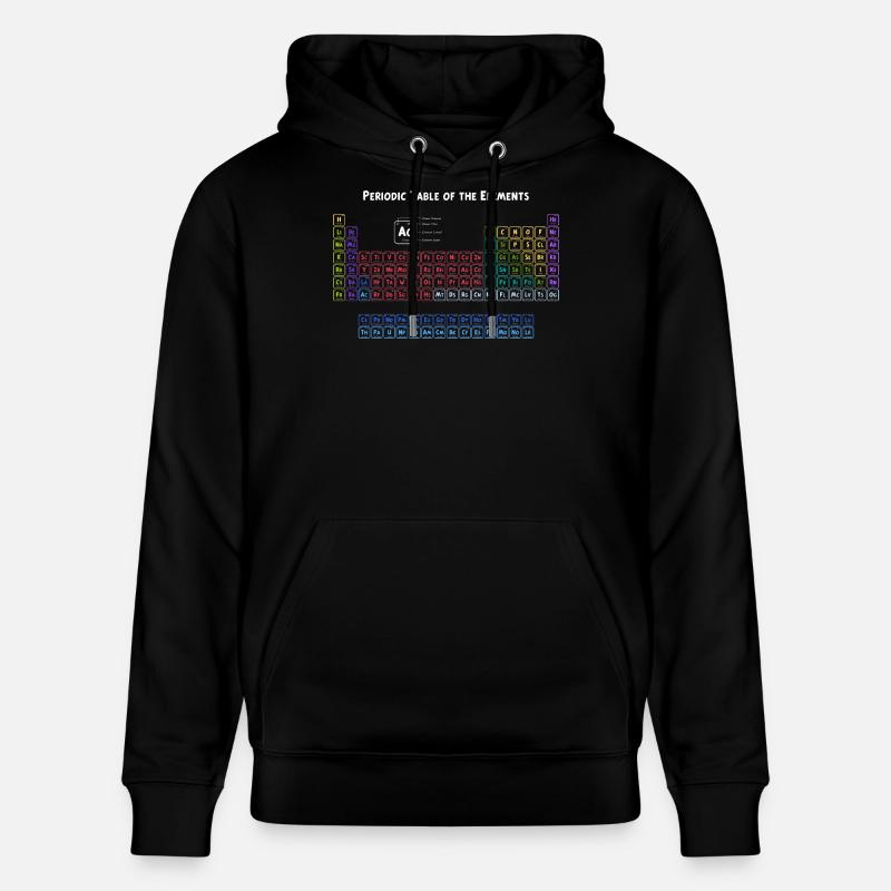 Periodensystem der Elemente - Stanley/Stella Unisex Bio-Hoodie CRUISER  - Schwarz