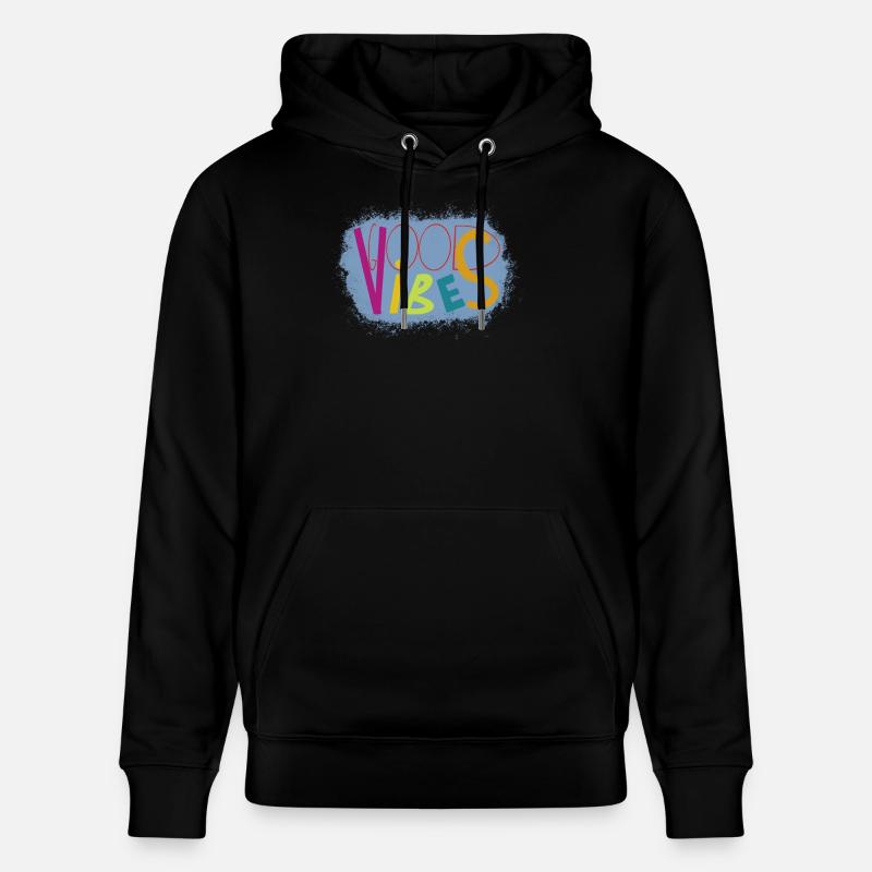 Lebendige Vibes Kunstdesign - Stanley/Stella Unisex Bio-Hoodie CRUISER - Schwarz