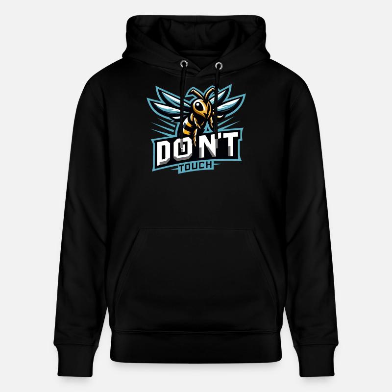 Gaming Logo Aggressive Biene Don't Touch - Stanley/Stella Unisex Bio-Hoodie CRUISER  - Schwarz