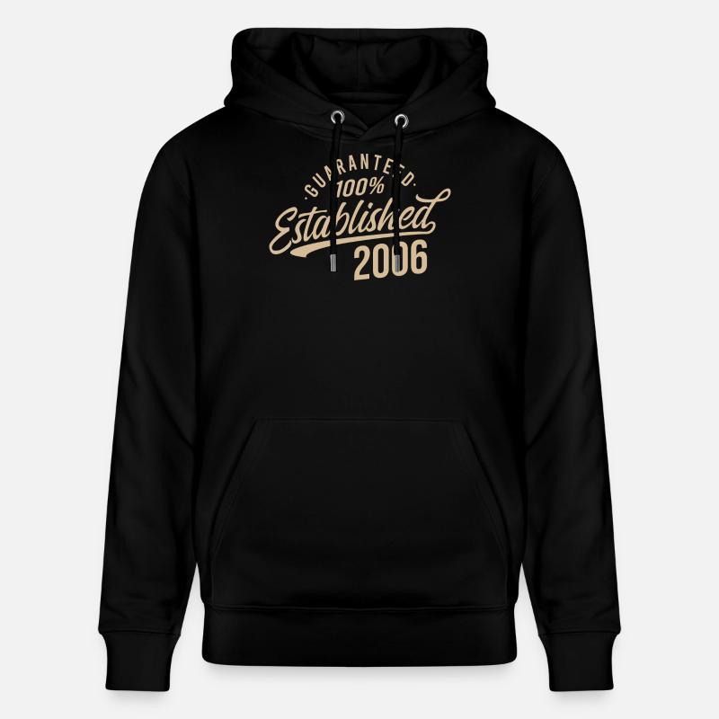 100% Établi en 2006 - Sweat à capuche bio CRUISER Stanley/Stella Unisexe - noir