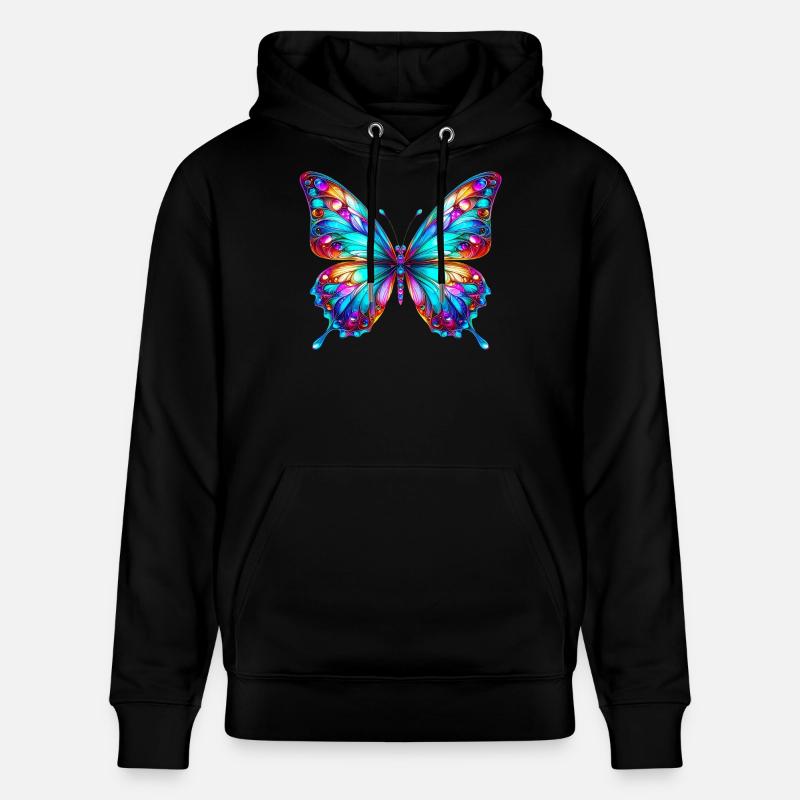 Papillon - Sweat à capuche bio CRUISER Stanley/Stella Unisexe - noir
