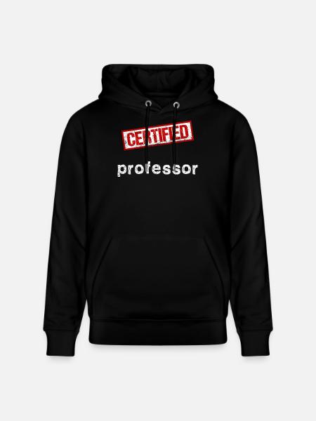 Professor - Stanley/Stella CRUISER Unisex Organic Hoodie - black