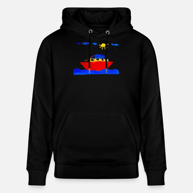 Feriendampfer - Stanley/Stella Unisex Bio-Hoodie CRUISER  - Schwarz