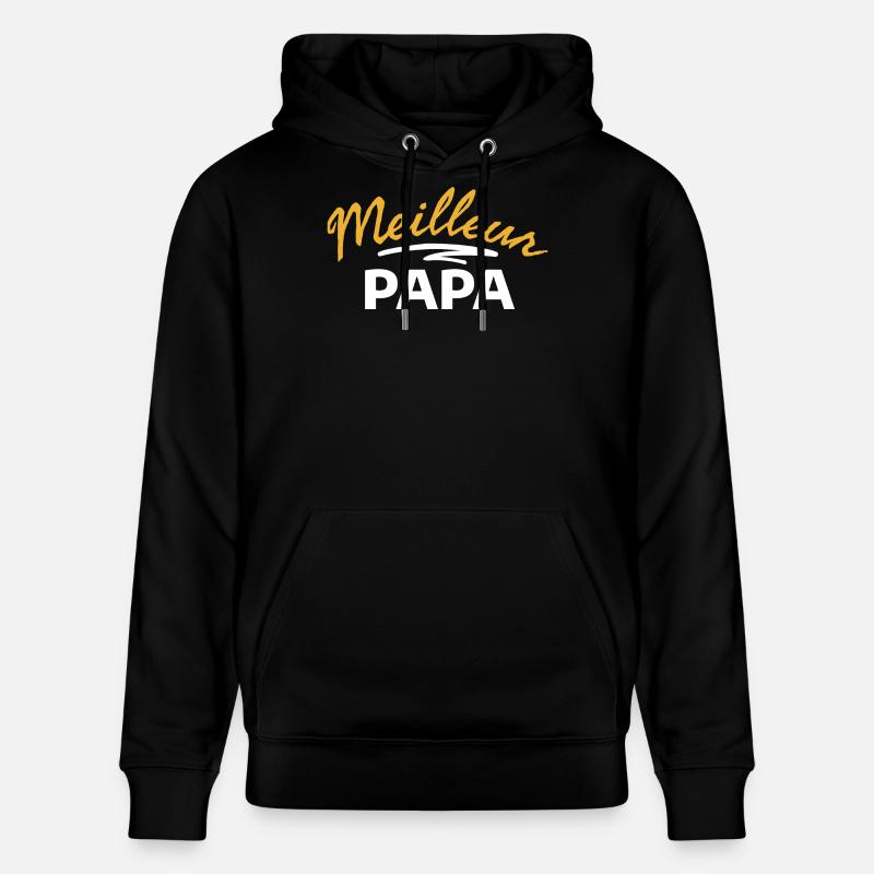 meilleur papa cadeau famille - Sweat à capuche bio CRUISER Stanley/Stella Unisexe - noir