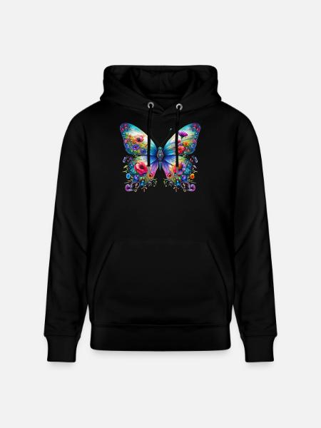 Papillon - Sweat à capuche bio CRUISER Stanley/Stella Unisexe - noir