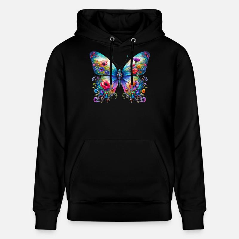 Papillon - Sweat à capuche bio CRUISER Stanley/Stella Unisexe - noir