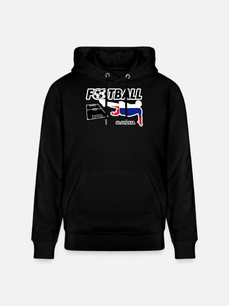 Fußball Fieber Slowakei - Stanley/Stella Unisex Bio-Hoodie CRUISER - Schwarz