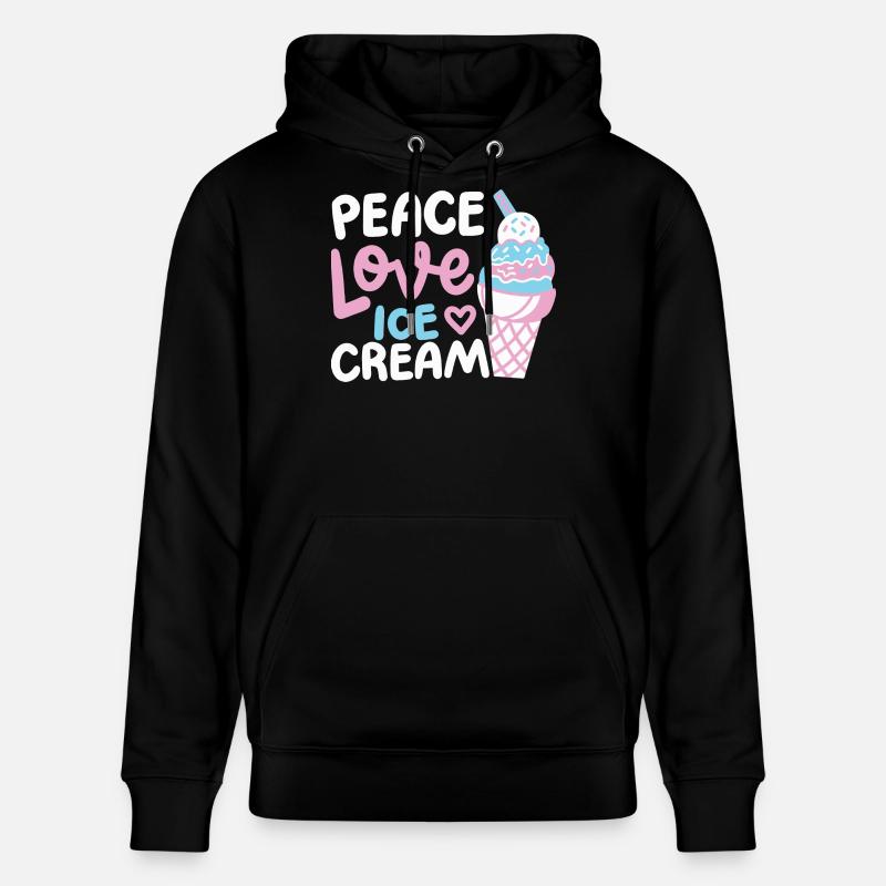Eiscreme Eisliebhaber - Stanley/Stella Unisex Bio-Hoodie CRUISER  - Schwarz