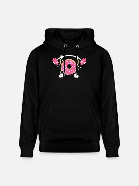 Donut Gewichtheber - Stanley/Stella Unisex Bio-Hoodie CRUISER - Schwarz