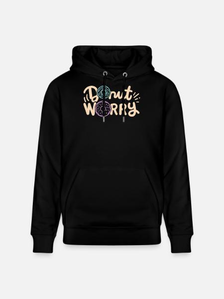Donut inspirierender Donut - Stanley/Stella Unisex Bio-Hoodie CRUISER  - Schwarz