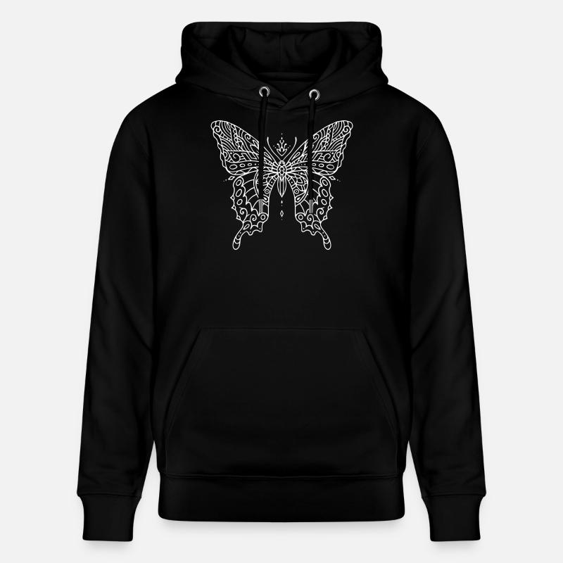 Conception de papillon - Sweat à capuche bio CRUISER Stanley/Stella Unisexe - noir