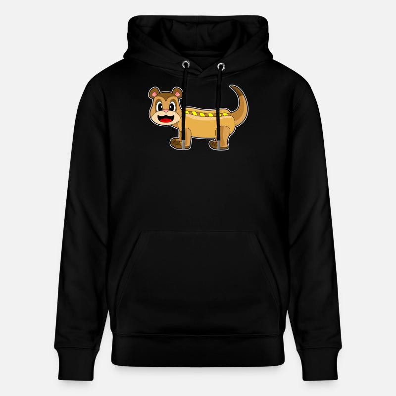 Hot-dog suricate - Sweat à capuche bio CRUISER Stanley/Stella Unisexe - noir
