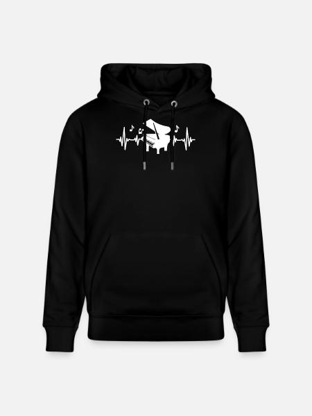 Piano Pianist - Stanley/Stella Unisex Bio-Hoodie CRUISER - Schwarz
