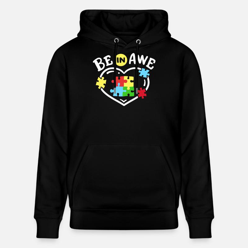 Autismus Bewusstsein - Stanley/Stella Unisex Bio-Hoodie CRUISER  - Schwarz