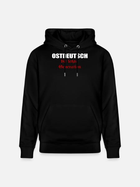 East German the last generation - Stanley/Stella CRUISER Unisex Organic Hoodie - black