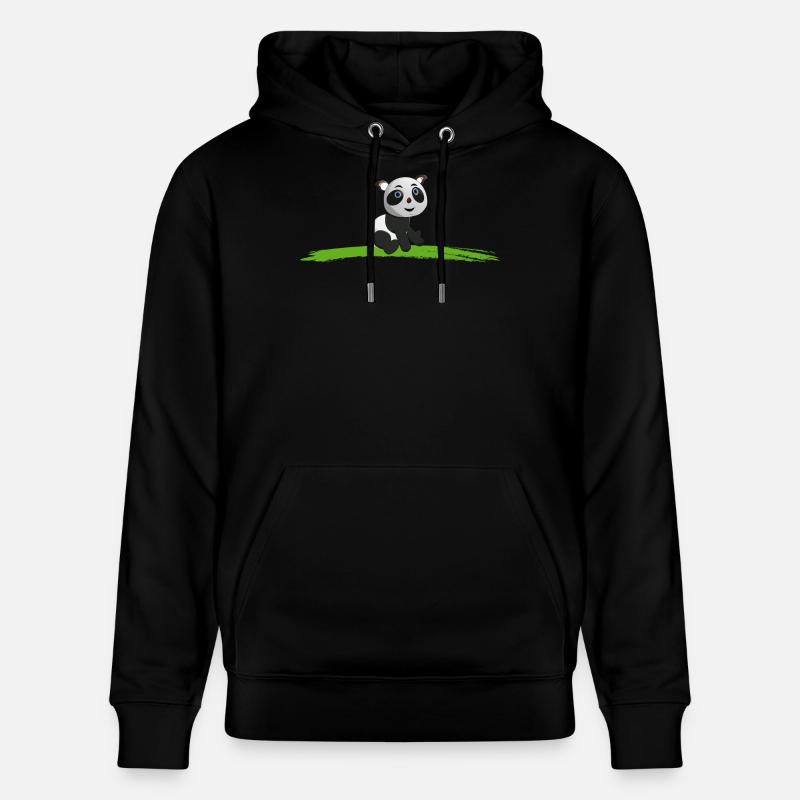 PANDA Baer - Sweat à capuche bio CRUISER Stanley/Stella Unisexe - noir