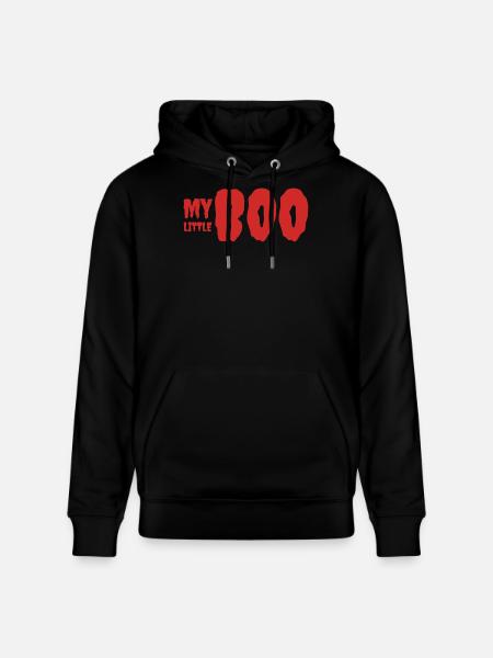 My Little Boo Childhood T-Shirt Design - Stanley/Stella CRUISER Unisex Organic Hoodie - black