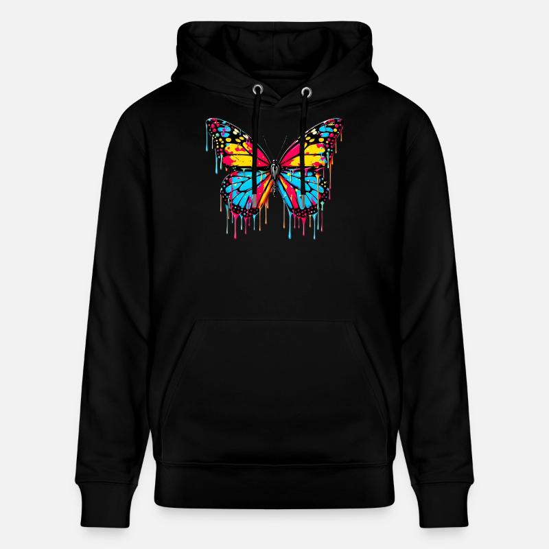 Papillon - Sweat à capuche bio CRUISER Stanley/Stella Unisexe - noir
