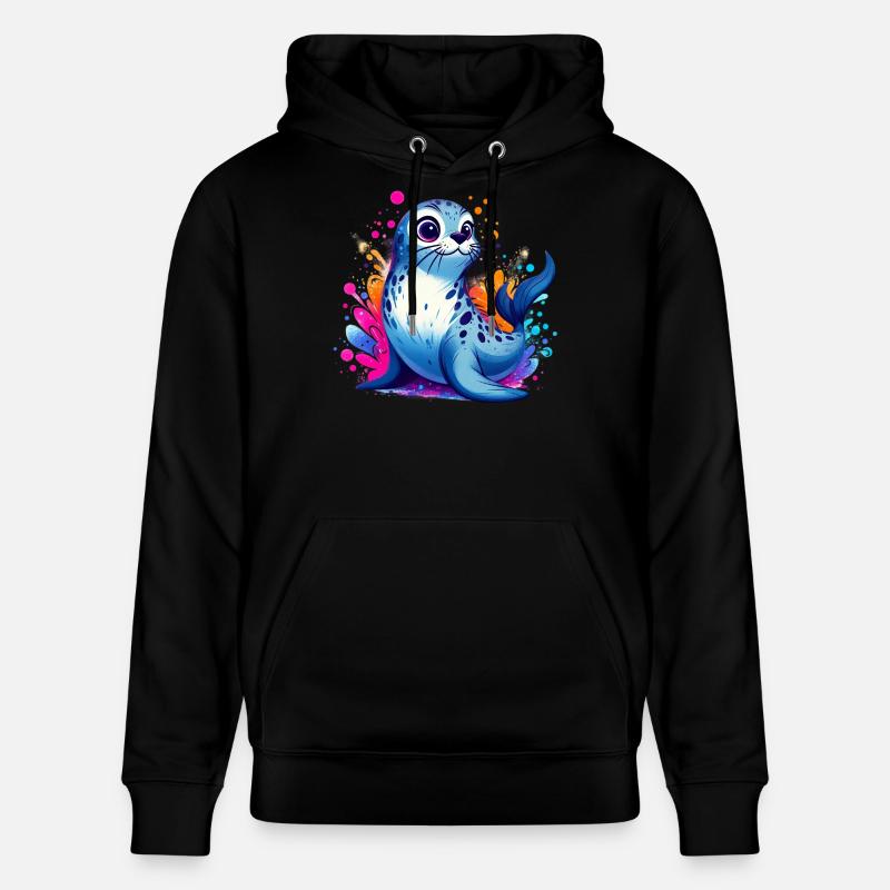 Phoque - Sweat à capuche bio CRUISER Stanley/Stella Unisexe - noir