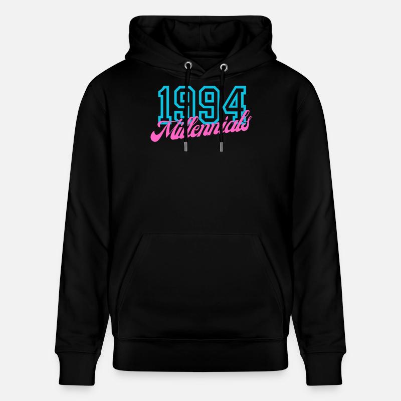 1994 Millennials Rétro Date Design - Sweat à capuche bio CRUISER Stanley/Stella Unisexe - noir