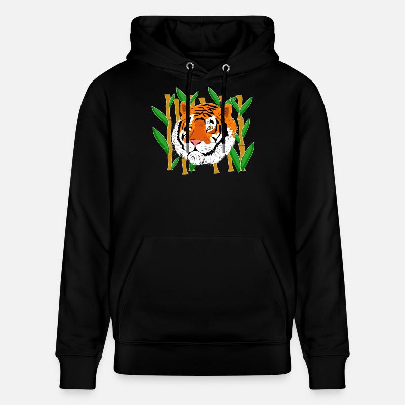 Tête de tigre - Sweat à capuche bio CRUISER Stanley/Stella Unisexe - noir