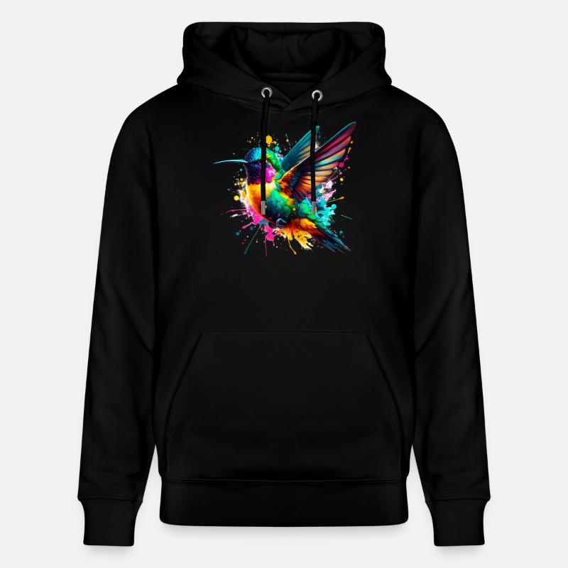 Kolibri - Stanley/Stella Unisex Bio-Hoodie CRUISER  - Schwarz