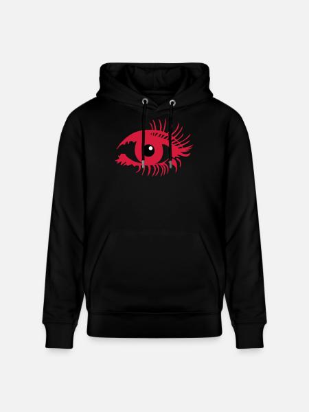 Eye make-up - Stanley/Stella CRUISER Unisex Organic Hoodie - black