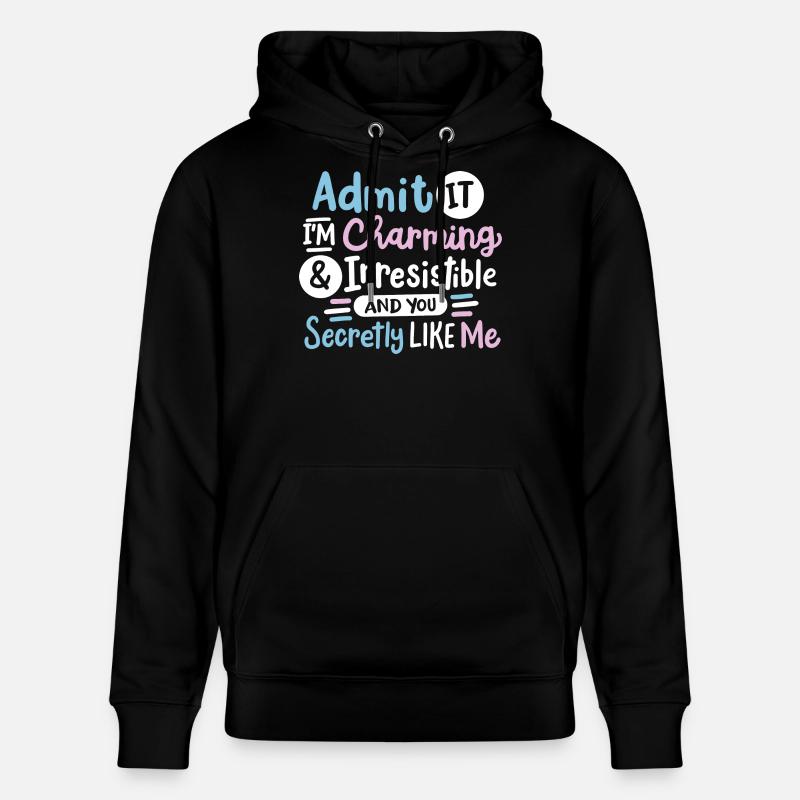 Sarkasmus sarkastischer Spruch - Stanley/Stella Unisex Bio-Hoodie CRUISER  - Schwarz