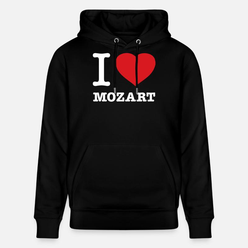 J’ADORE MOZART - Sweat à capuche bio CRUISER Stanley/Stella Unisexe - noir