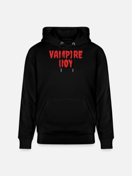 Vampyr Dreng Teenager T-Shirt Design - Stanley/Stella CRUISER økologisk unisex-hoodie - sort