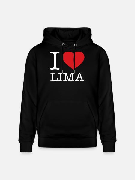 J’AIME LIMA Pérou - Sweat à capuche bio CRUISER Stanley/Stella Unisexe - noir