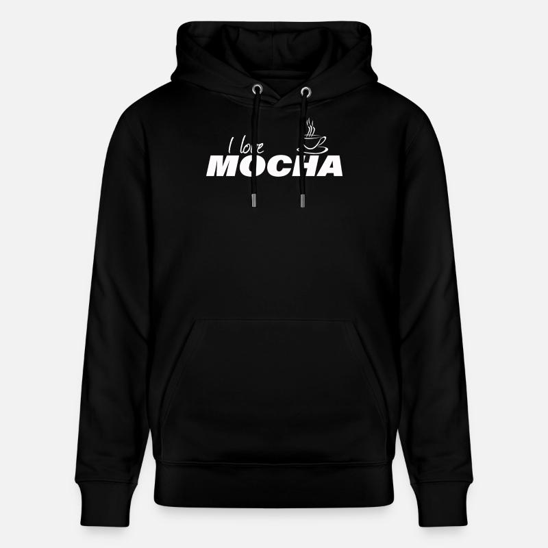 J’adore le MOKA - Sweat à capuche bio CRUISER Stanley/Stella Unisexe - noir