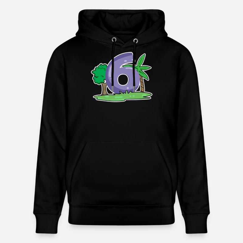 Nummer 6 Muster - Stanley/Stella Unisex Bio-Hoodie CRUISER - Schwarz