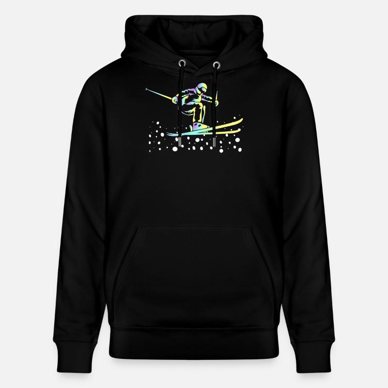 Saut à ski Neon Gradient - Sweat à capuche bio CRUISER Stanley/Stella Unisexe - noir