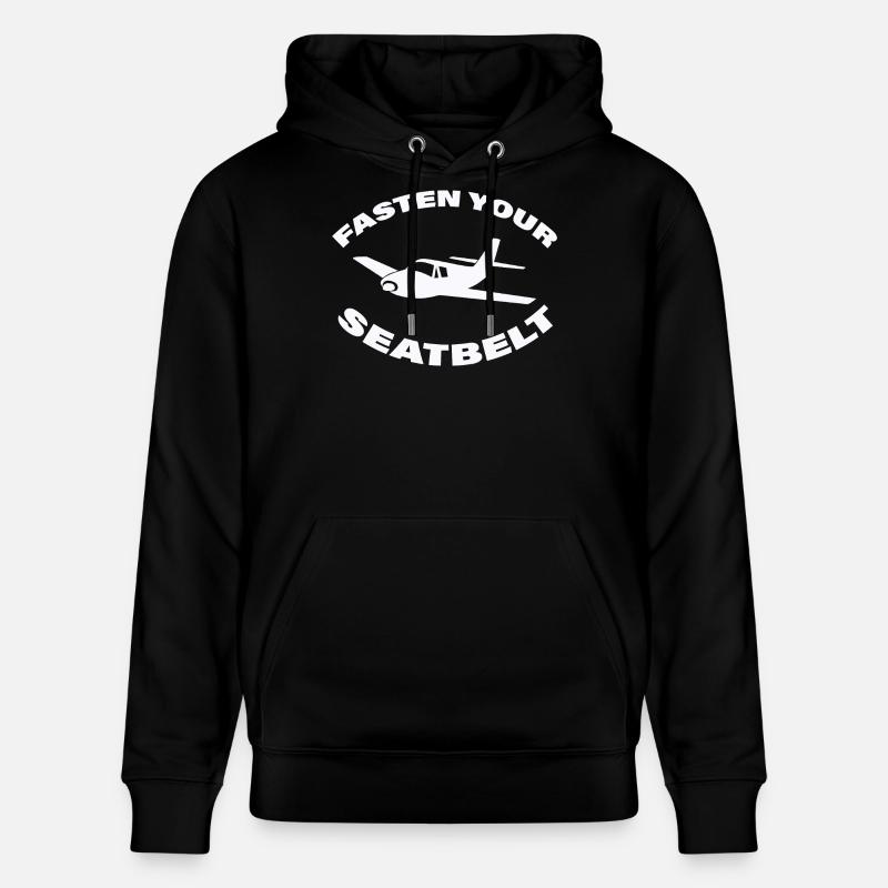 JEÛNER VOTRE CEINTURE DE SÉCURITÉ - Sweat à capuche bio CRUISER Stanley/Stella Unisexe - noir