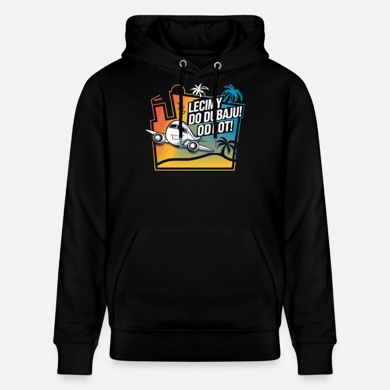 De Leicmy à Dubaï - Départ ! - Sweat à capuche bio CRUISER Stanley/Stella Unisexe - noir