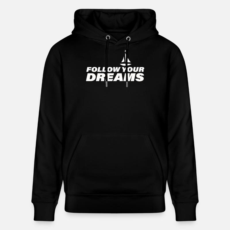 SUIVEZ VOS RÊVES - Sweat à capuche bio CRUISER Stanley/Stella Unisexe - noir