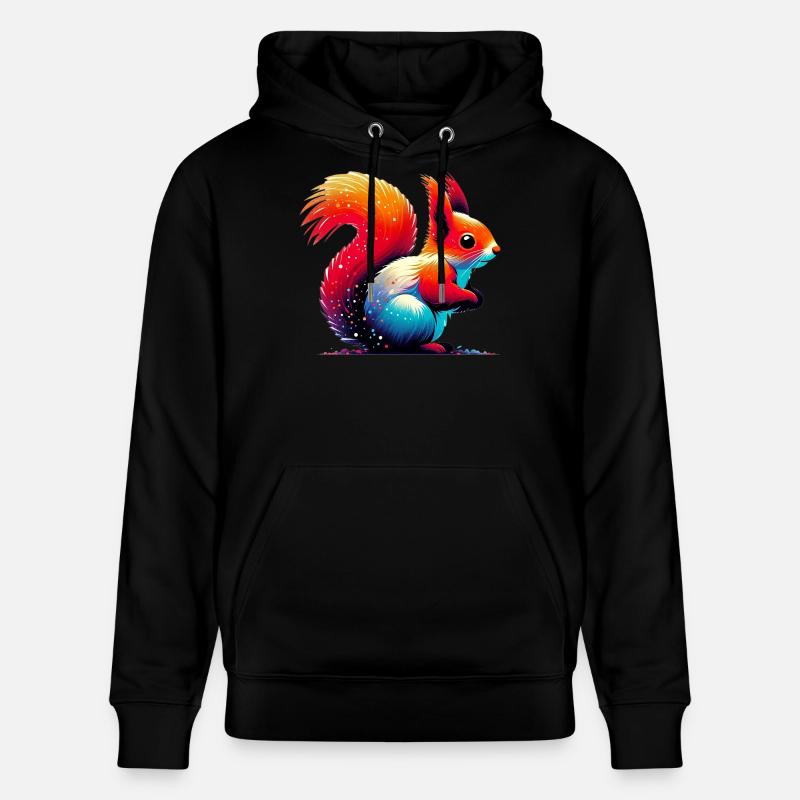 Écureuil - Sweat à capuche bio CRUISER Stanley/Stella Unisexe - noir