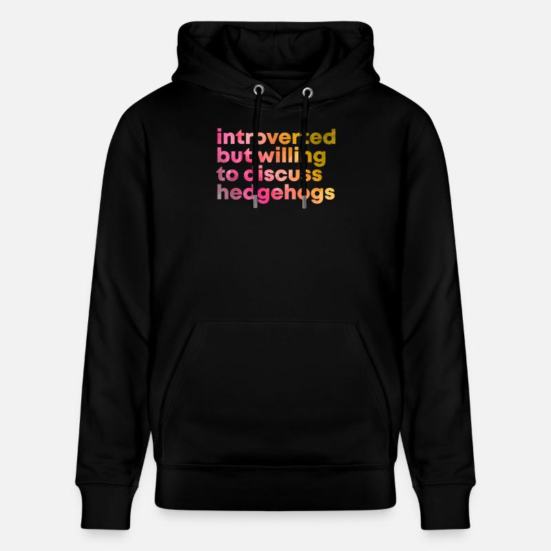 hérisson - Sweat à capuche bio CRUISER Stanley/Stella Unisexe - noir