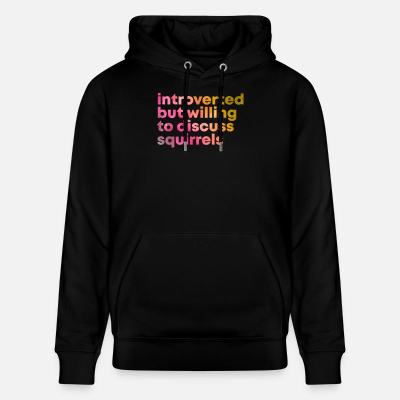 écureuil - Sweat à capuche bio CRUISER Stanley/Stella Unisexe - noir