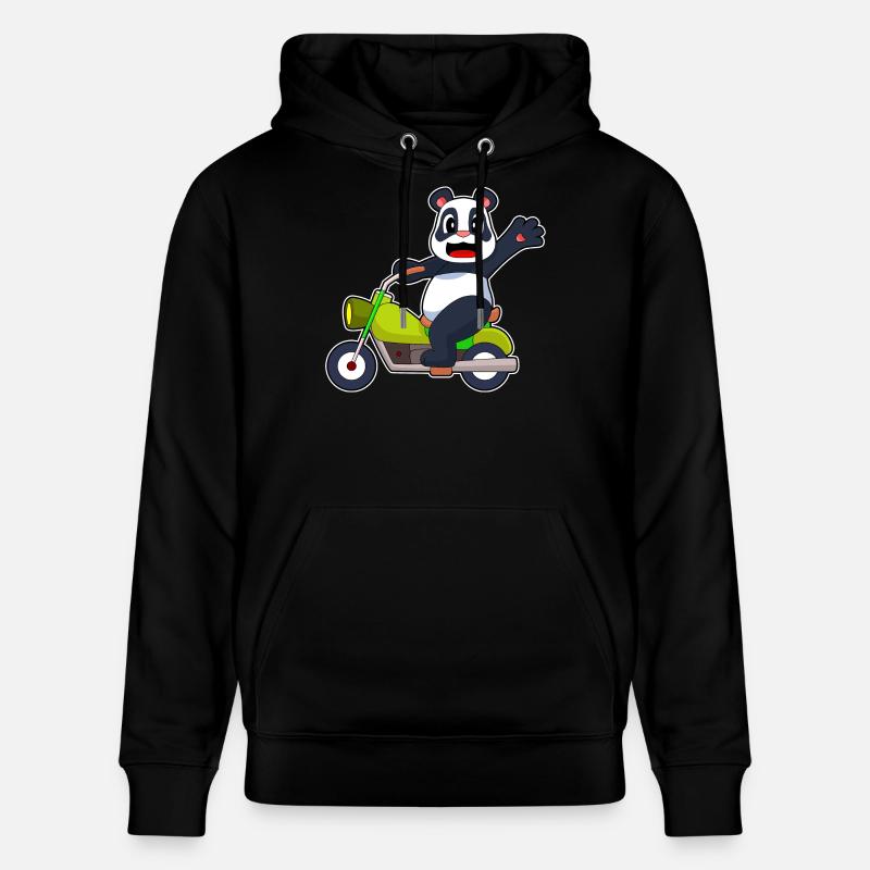 Moto Panda - Sweat à capuche bio CRUISER Stanley/Stella Unisexe - noir