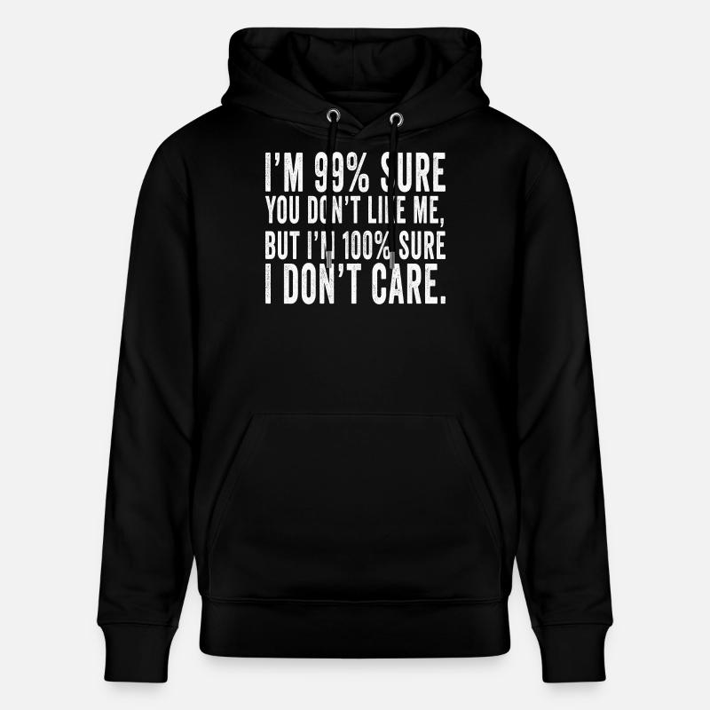 Snarky Bold Quote Graphic Tee - Sweat à capuche bio CRUISER Stanley/Stella Unisexe - noir
