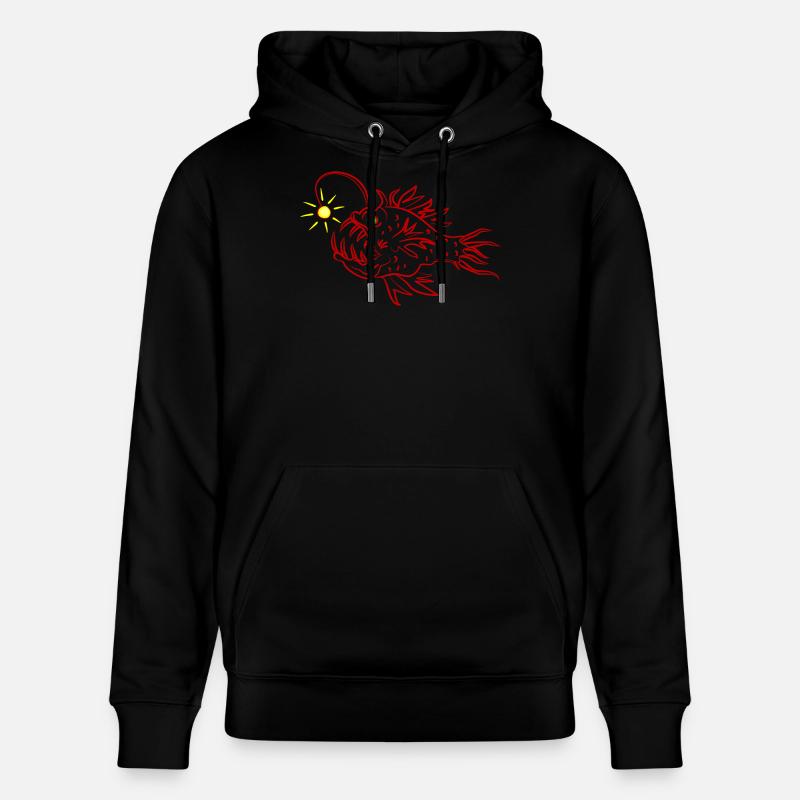 Un poisson-lanterne - Sweat à capuche bio CRUISER Stanley/Stella Unisexe - noir